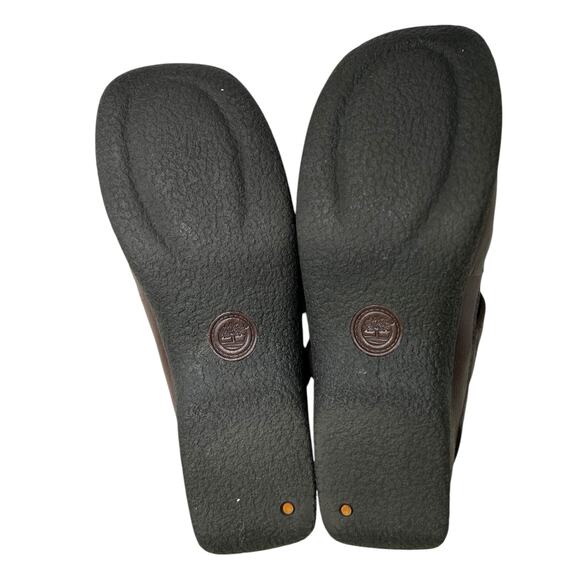 Timberland Smart Comfort System Brown Leather Flats MaryJane Shoes - Picture 7 of 9